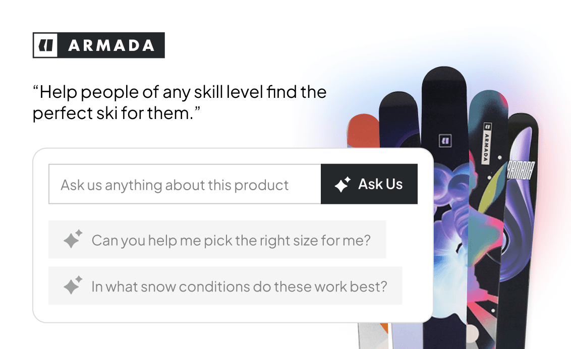 Armada ski finder interface